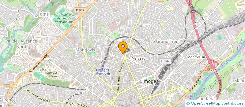 localisation de l'entreprise COPROPRIETE EMILE LABUSSIERE N18  LIMOGES