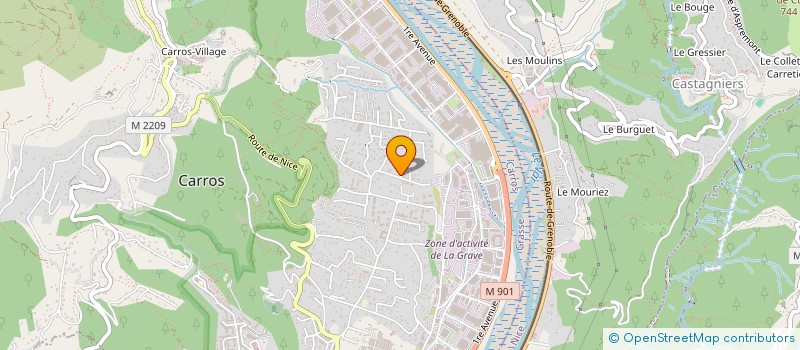 localisation de l'entreprise COPROPRIETE ESPACE CARROS à CARROS