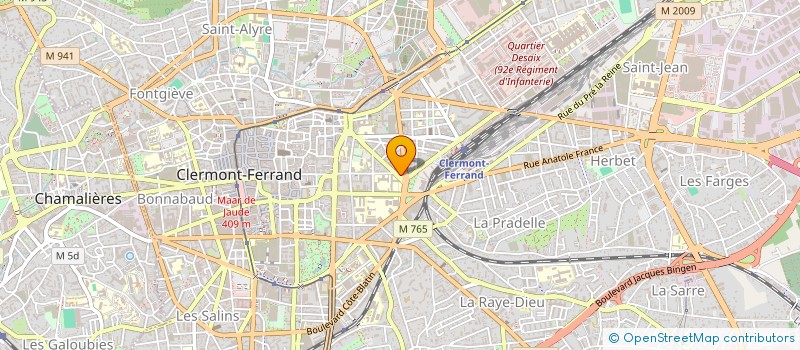 localisation de l'entreprise COPROPRIETE ESPLANADE AV GRANDE BRETAGNE  CLERMONT-FERRAND