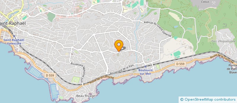 localisation de l'entreprise COPROPRIETE ESTIVALES I à SAINT RAPHAEL