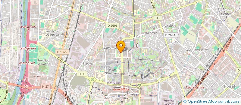 localisation de l'entreprise COPROPRIETE ETUDIANTEL VIGNY  GRENOBLE