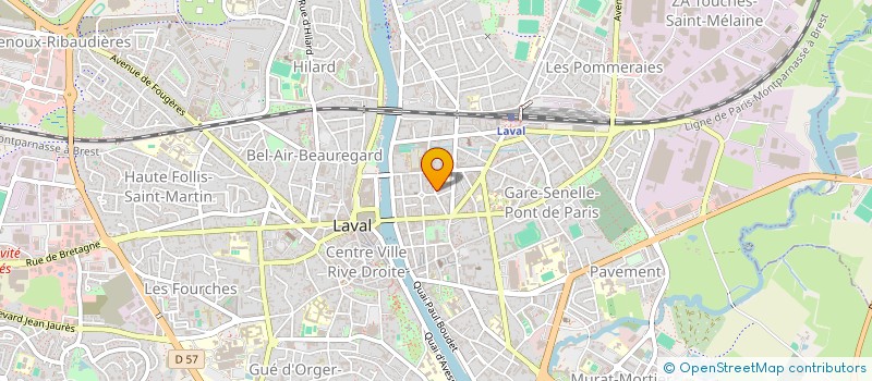 localisation de l'entreprise COPROPRIETE EUGENE JAMIN à LAVAL