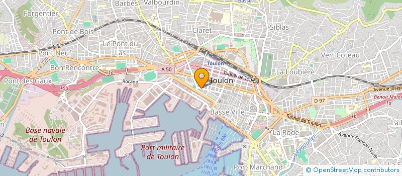 localisation de l'entreprise COPROPRIETE EX 12 RUE JEAN JAURES  TOULON