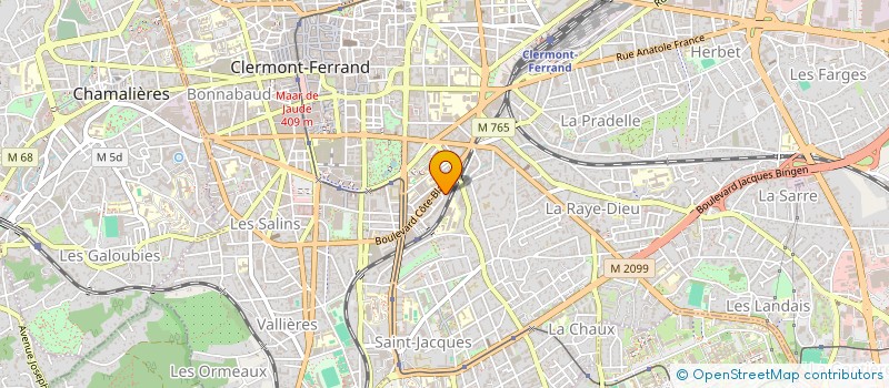 localisation de l'entreprise COPROPRIETE FABIENNE  CLERMONT-FERRAND