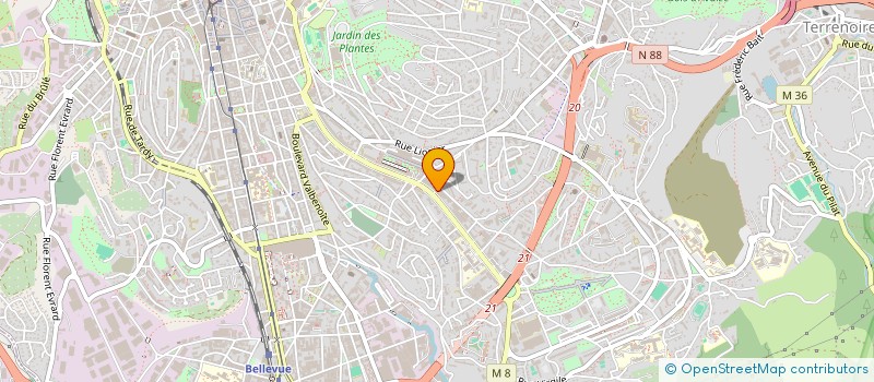 localisation de l'entreprise COPROPRIETE FAURIEL  SAINT-ETIENNE