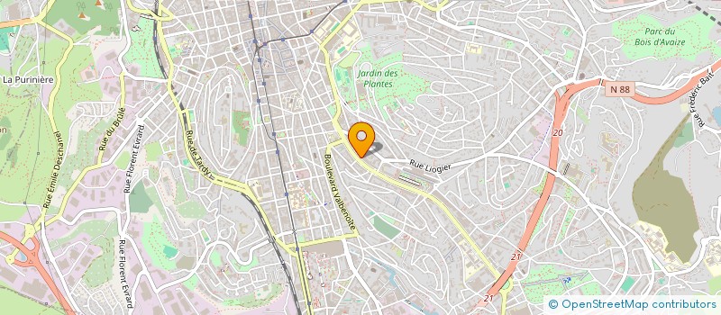 localisation de l'entreprise COPROPRIETE FAURIEL  SAINT-ETIENNE