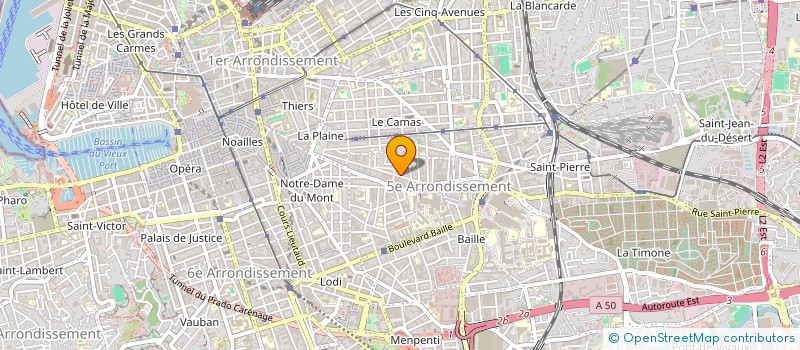 localisation de l'entreprise COPROPRIETE FERRARI GOUDARD à MARSEILLE