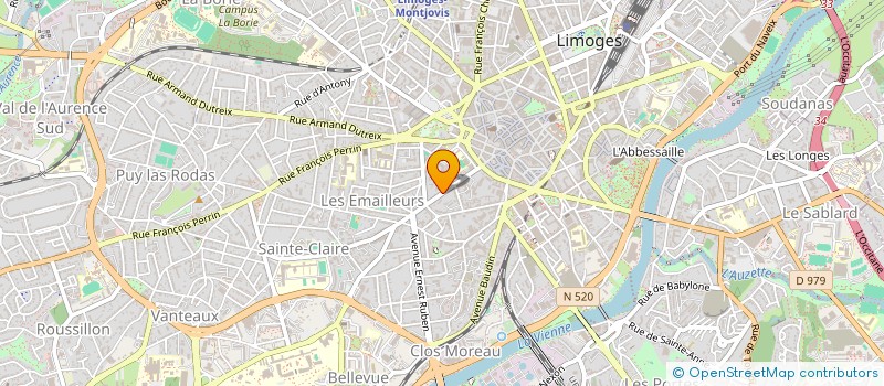 localisation de l'entreprise COPROPRIETE FILLAUDEAU à LIMOGES