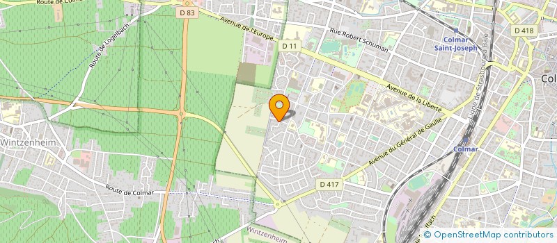 localisation de l'entreprise COPROPRIETE FLEUR DES CHAMPS  COLMAR