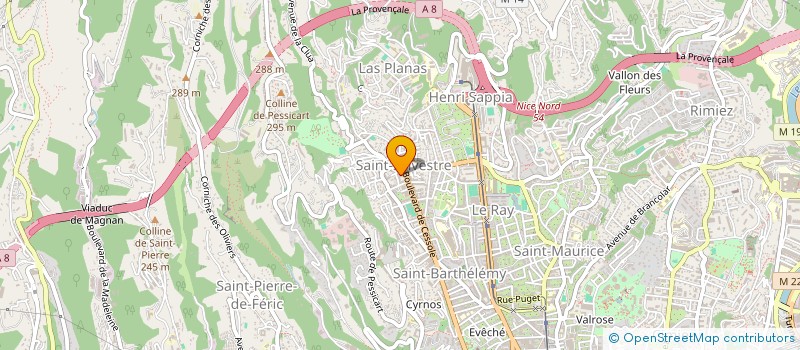 localisation de l'entreprise COPROPRIETE FLORIDE à NICE