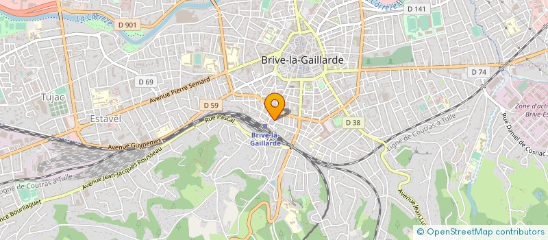 localisation de l'entreprise COPROPRIETE FONTAINE BLEUE  BRIVE-LA-GAILLARDE