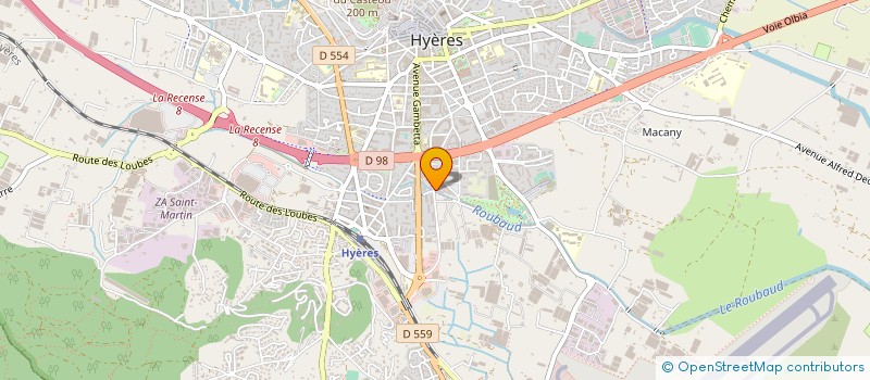 localisation de l'entreprise COPROPRIETE FONTANGE 2 ET 3 à HYERES