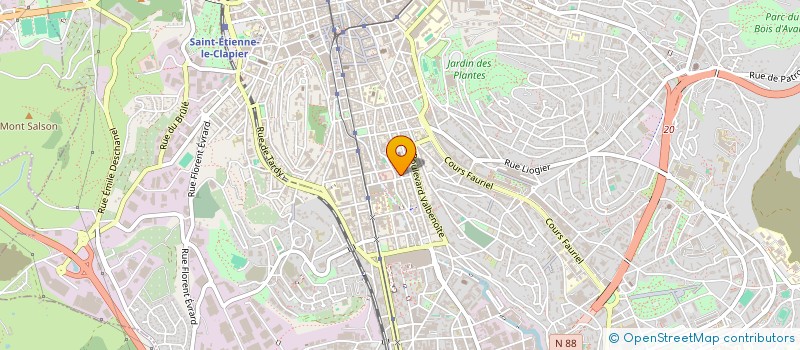 localisation de l'entreprise COPROPRIETE FORISSIER  SAINT-ETIENNE