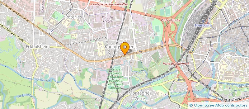 localisation de l'entreprise COPROPRIETE FORUM 96 RTE DES ROMAINS à STRASBOURG