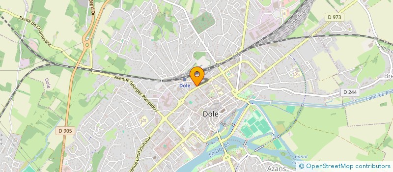 localisation de l'entreprise COPROPRIETE FOUCHARD  DOLE