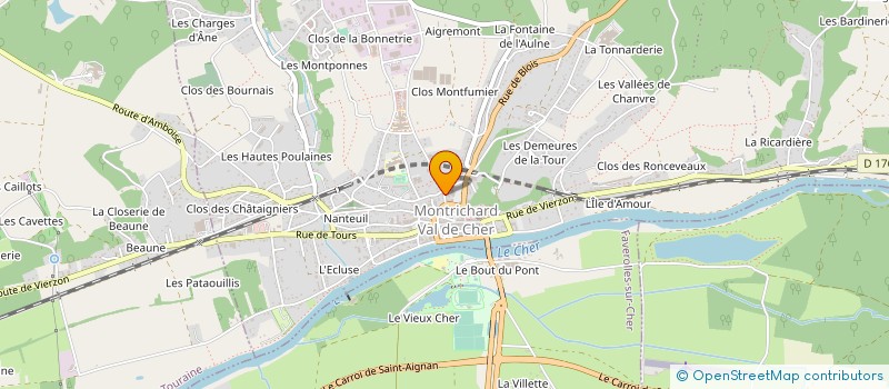 localisation de l'entreprise COPROPRIETE FOULQUES NERA  MONTRICHARD-VAL-DE-CHER