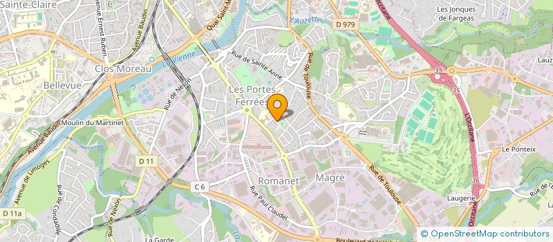 localisation de l'entreprise COPROPRIETE FREDERIC MISTRAL à LIMOGES