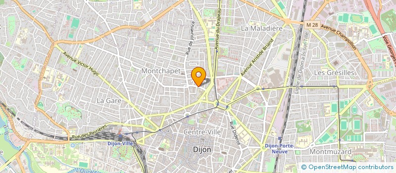 localisation de l'entreprise COPROPRIETE GAGNEREAUX N 9 ET 11  DIJON