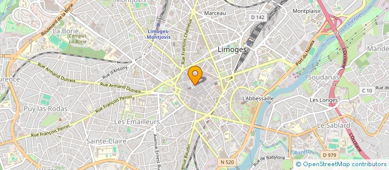 localisation de l'entreprise COPROPRIETE GAIGNOLLE N°13 à LIMOGES