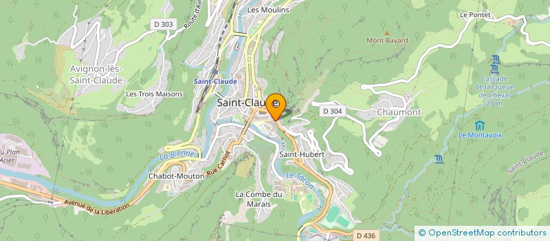 localisation de l'entreprise COPROPRIETE GAMBETTA  SAINT-CLAUDE