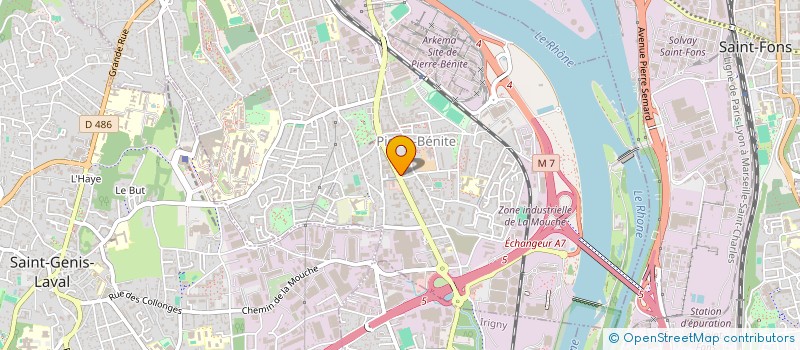 localisation de l'entreprise COPROPRIETE  GARAGE 1 TRANCHE  OULLINS-PIERRE-BENITE