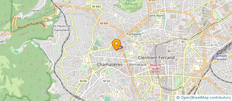 localisation de l'entreprise COPROPRIETE GARAGES DE LA MALODIERE  CHAMALIERES