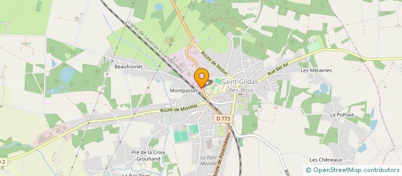 localisation de l'entreprise COPROPRIETE GARE SAINT GILDAS  SAINT-GILDAS-DES-BOIS