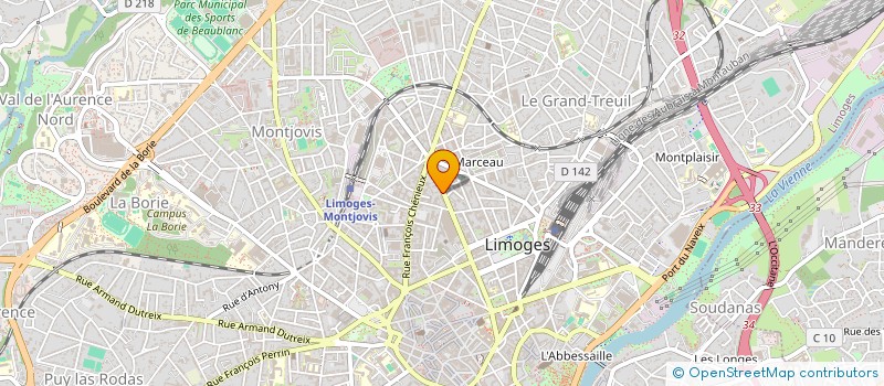 localisation de l'entreprise COPROPRIETE GARIBALDI 57 à LIMOGES