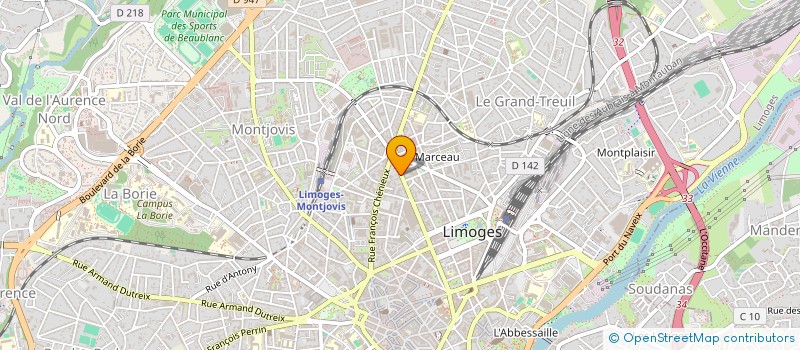 localisation de l'entreprise COPROPRIETE GARIBALDI à LIMOGES