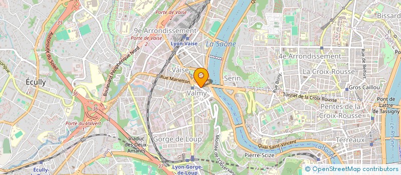 localisation de l'entreprise COPROPRIETE GDE RUE VAISE  LYON