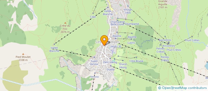 localisation de l'entreprise COPROPRIETE GEMEAUX A  LES DEUX ALPES