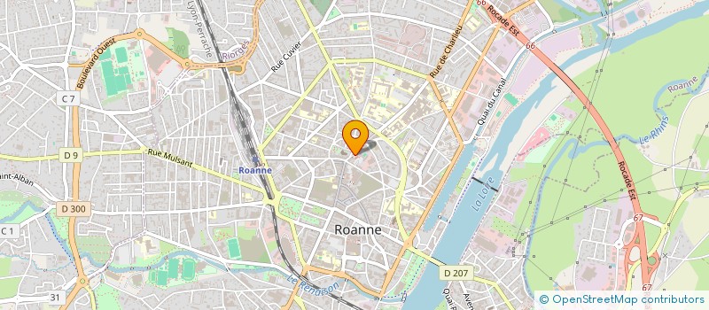 localisation de l'entreprise COPROPRIETE GEORGES CLEMENCEAU  ROANNE