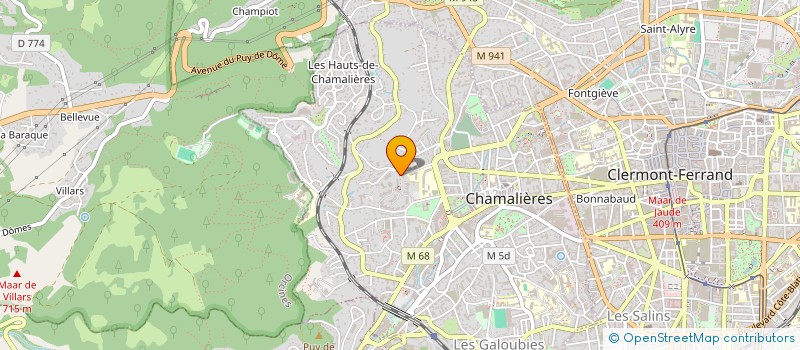 localisation de l'entreprise COPROPRIETE GIARDINI 1  CHAMALIERES