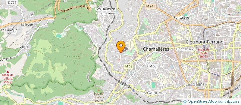 localisation de l'entreprise COPROPRIETE GIARDINI 3  CHAMALIERES