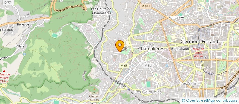 localisation de l'entreprise COPROPRIETE GIARDINI II  CHAMALIERES