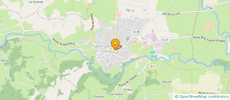 localisation de l'entreprise COPROPRIETE GIROUX  SAINT-GERMAIN-LAVAL