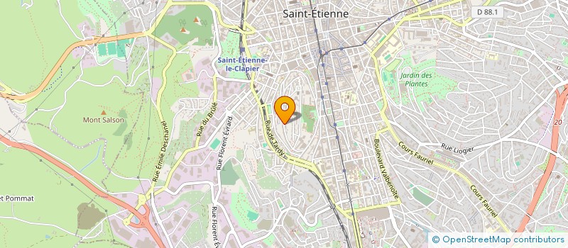 localisation de l'entreprise COPROPRIETE GLYCINES  SAINT-ETIENNE