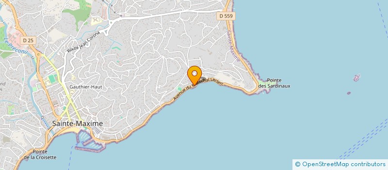 localisation de l'entreprise COPROPRIETE GRAND AZUR ETOILE MARINE  SAINTE-MAXIME