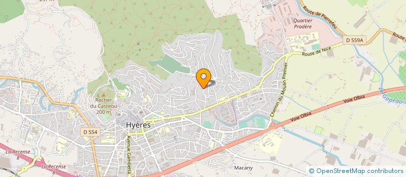 localisation de l'entreprise COPROPRIETE GRAND LARGE HYERES à HYERES