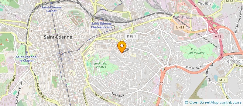 localisation de l'entreprise COPROPRIETE GRANDCHAMP  SAINT-ETIENNE