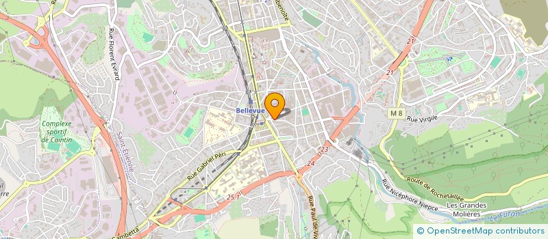 localisation de l'entreprise COPROPRIETE GUTENBERG  SAINT-ETIENNE