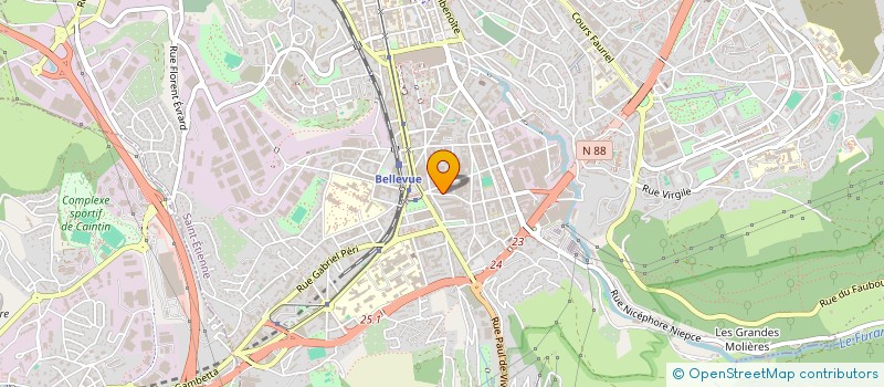 localisation de l'entreprise COPROPRIETE GUTENBERG  SAINT-ETIENNE