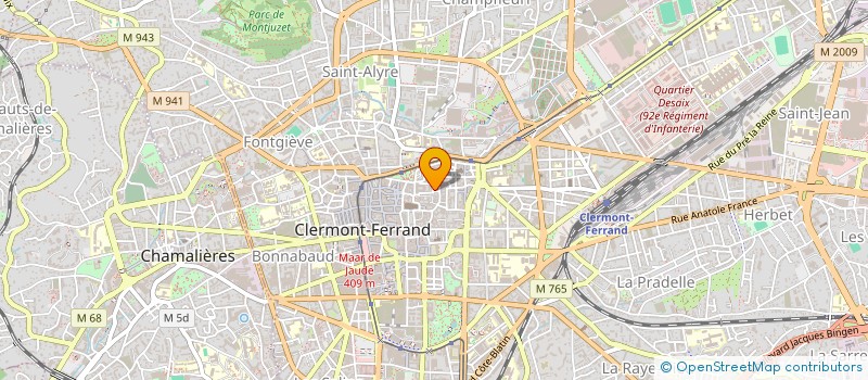 localisation de l'entreprise COPROPRIETE HALLE DE BOULOGNE  CLERMONT-FERRAND