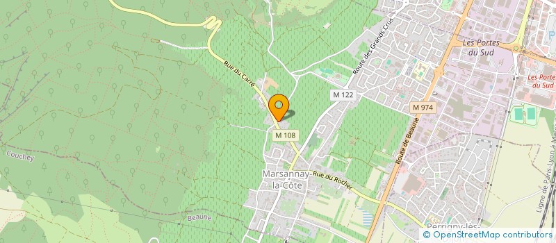 localisation de l'entreprise COPROPRIETE HAMEAU DE LA COTE à MARSANNAY-LA-COTE