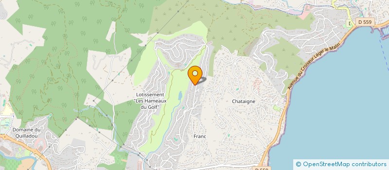 localisation de l'entreprise COPROPRIETE HAMEAU DES GREENS à SAINTE-MAXIME