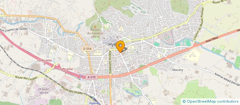 localisation de l'entreprise COPROPRIETE HARMONIE à HYERES