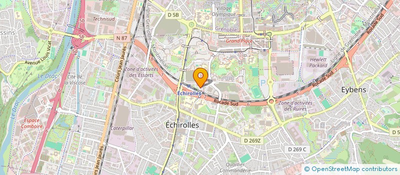 localisation de l'entreprise COPROPRIETE HAUT BOURG TOUR 6 A 10 à ECHIROLLES