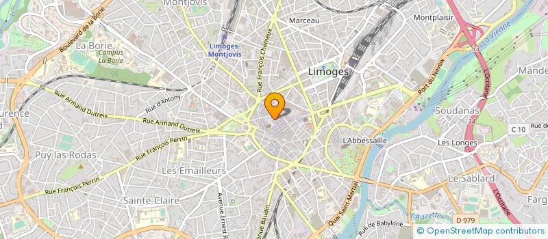 localisation de l'entreprise COPROPRIETE HAUTE COMEDIE N 3 à LIMOGES