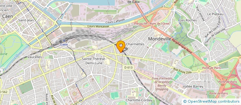 localisation de l'entreprise COPROPRIETE HAUTS DE LA GRONDE à CAEN
