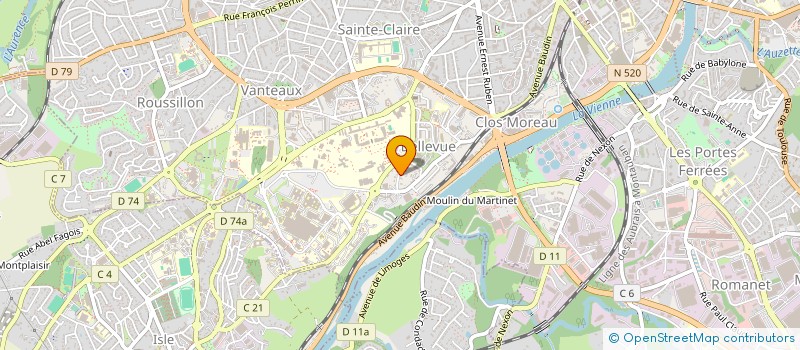 localisation de l'entreprise COPROPRIETE HENRI 4 à LIMOGES